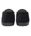 Mens Textured Full Slippers Black Closed Back Cushioned UK 6-13-2