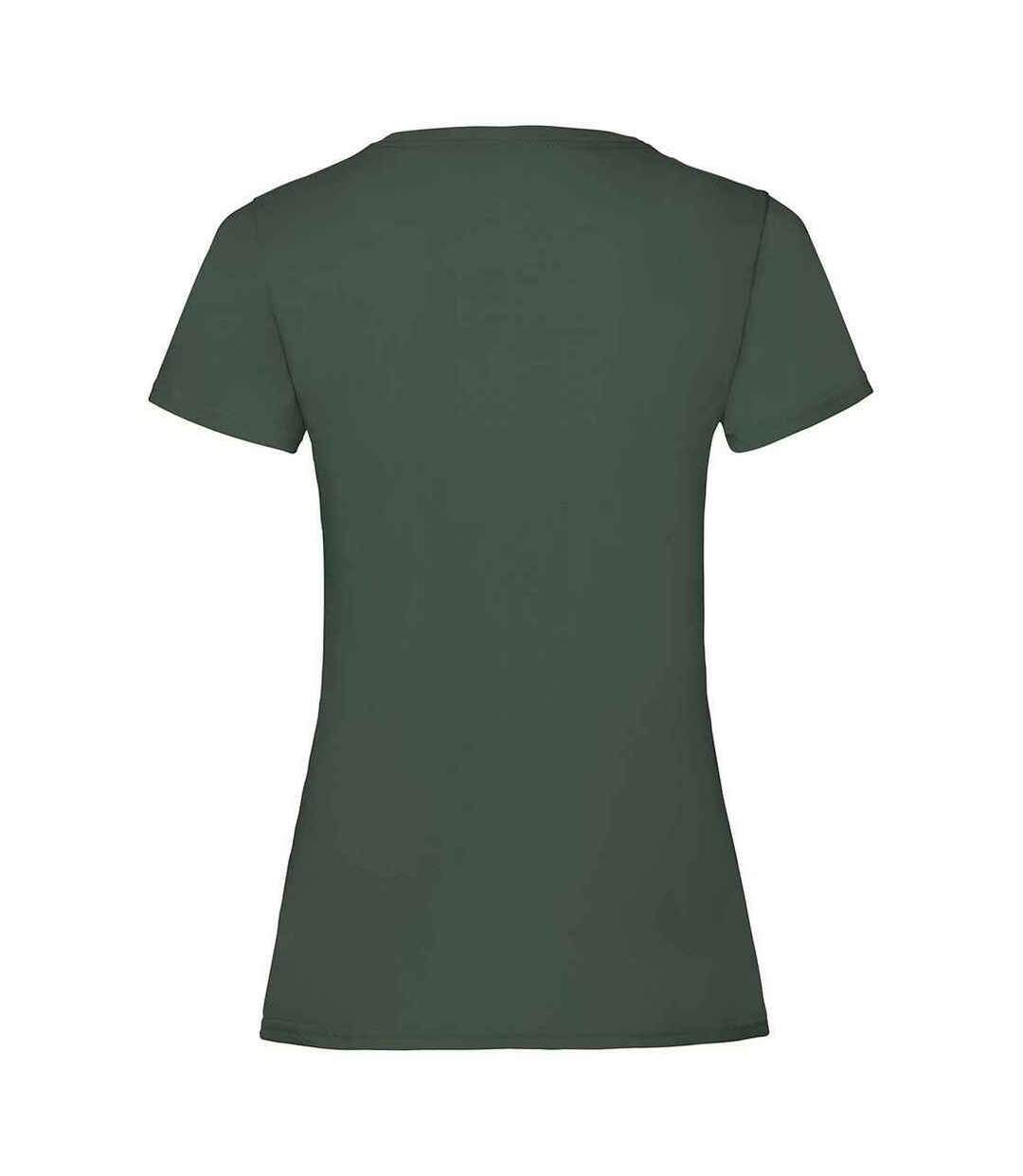 T-shirt valueweight femme vert bouteille Fruit of the Loom-2