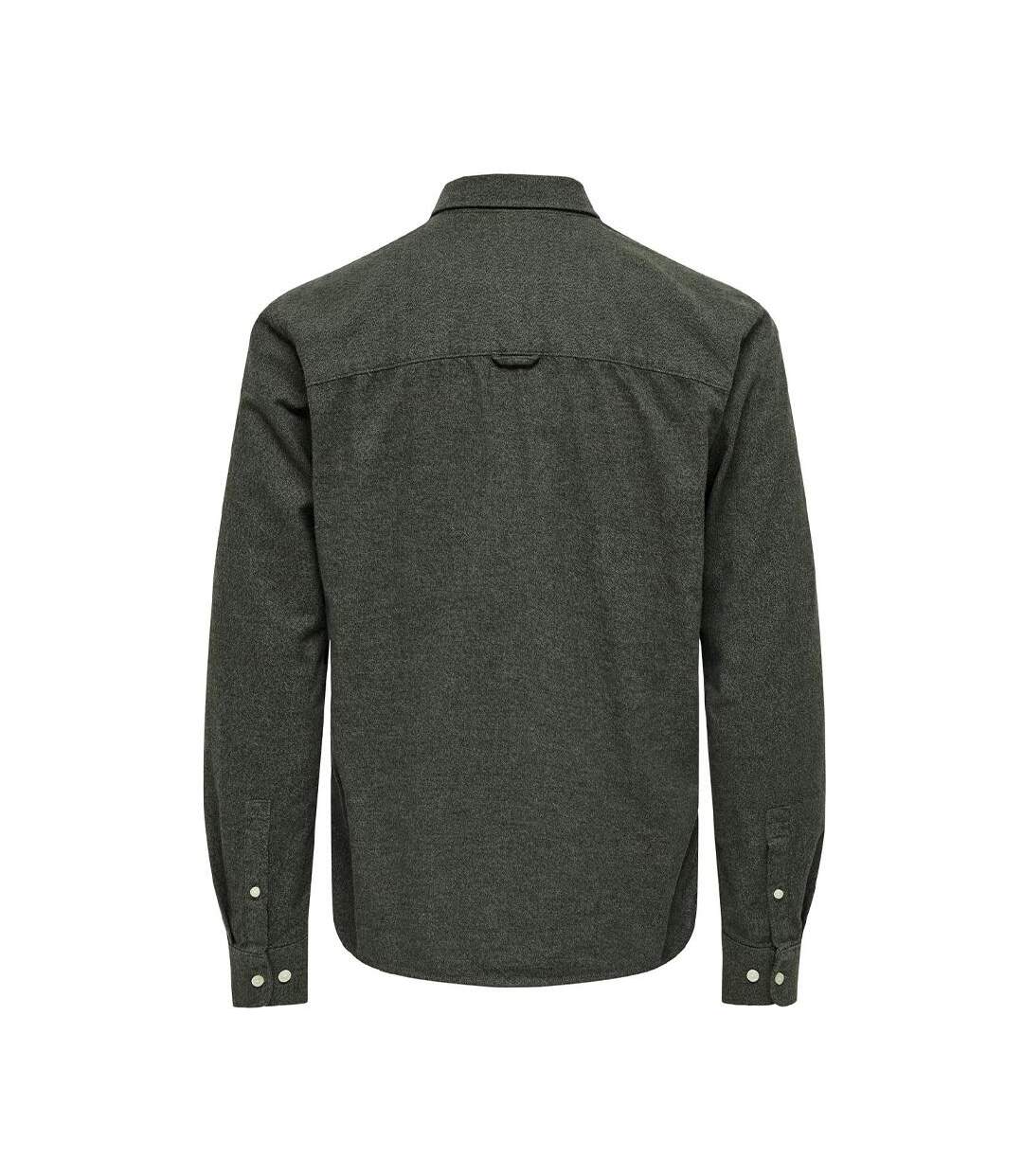 Chemise kaki homme only & sons nikola-2