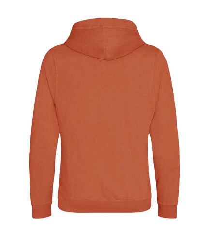 Sweat à capuche homme orange foncé Awdis