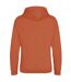 Sweat à capuche homme orange foncé Awdis