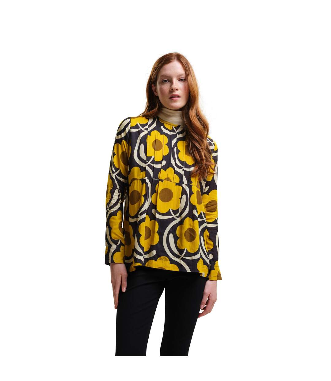 Womens/ladies Orla Floral Lightweight Breathable Blouse Apple Blossom Yellow Regatta-1