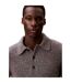 Polo Sweat Manches Longues Homme Gris Chiné Calvin Klein-4