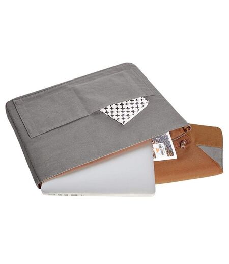 Pochette housse pour ordinateur - 1816522 - gris et brun