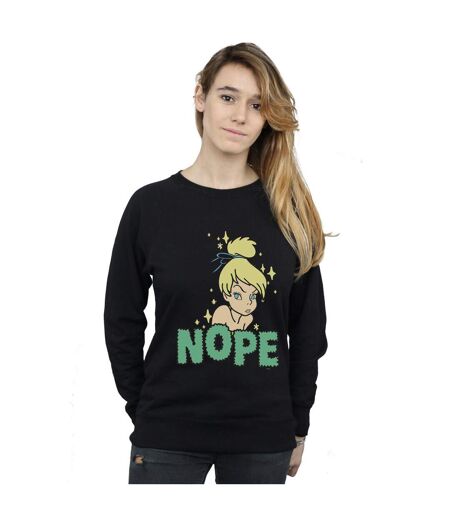 Disney Sweatshirt Nope Tinker Bell Womens/Ladies (Noir) - UTBI40978
