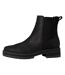 Womens/ladies Bennet Leather Ankle Boots Black Toms-3
