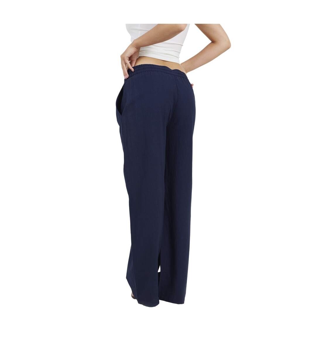 Pantalon Femme Bleu Marine Foncé Brave Soul-3