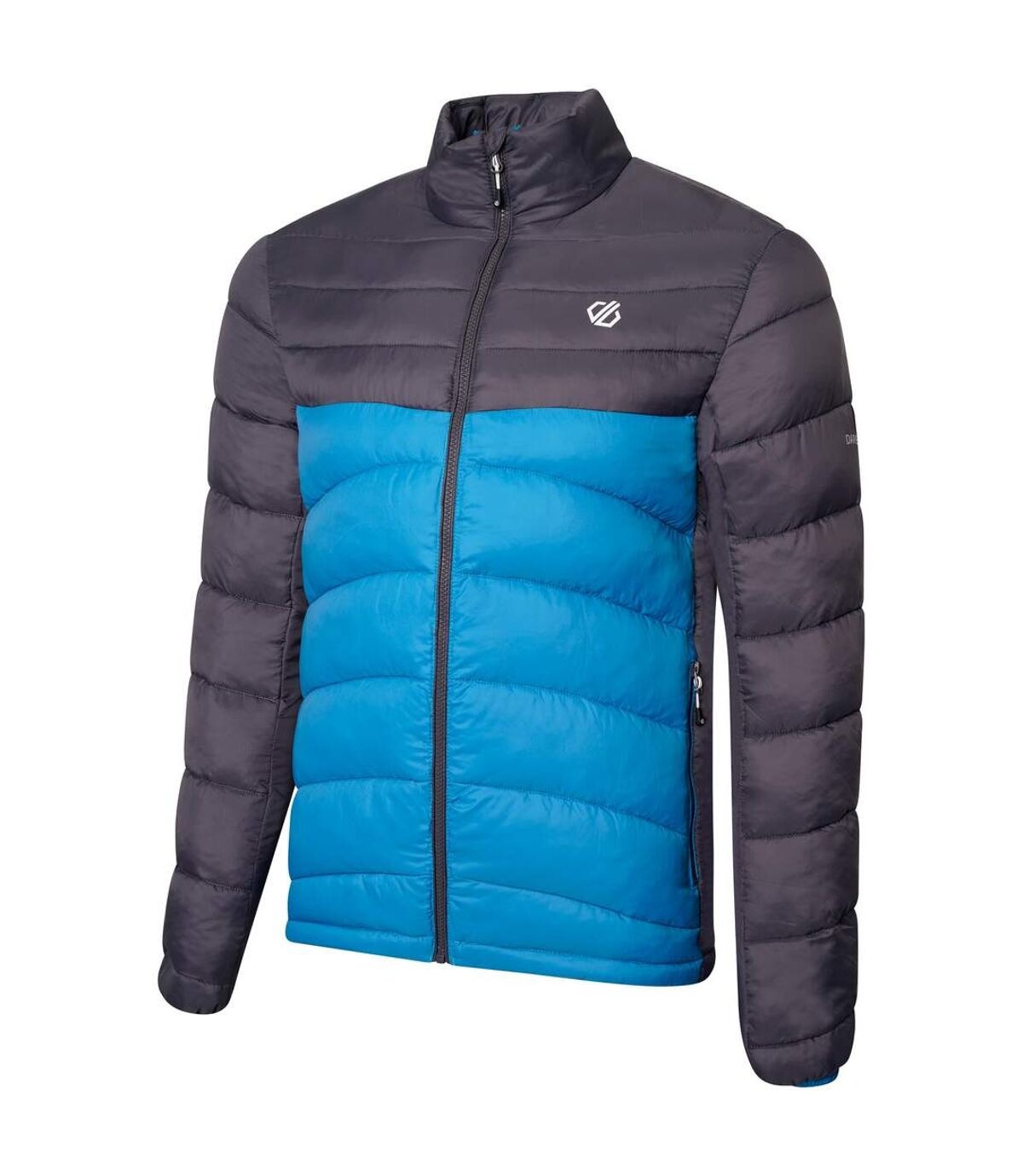Dare 2B Mens Precipice Insulated Padded Jacket (Ebony Grey/Petrol Blue)