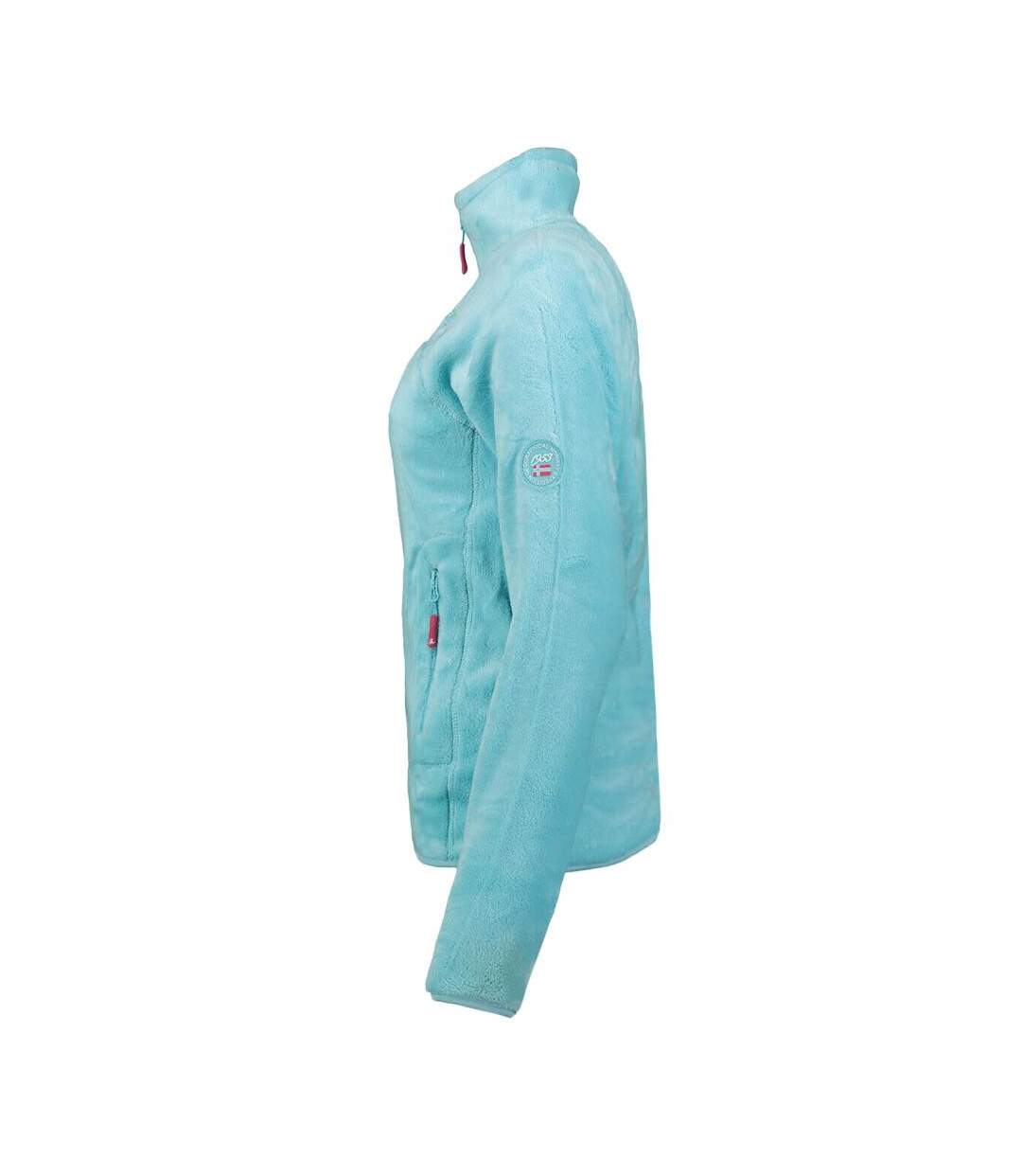 Veste polaire turquoise femme geographical norway upaline-2