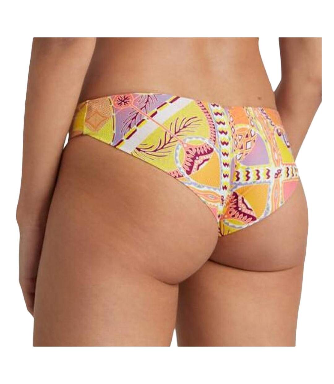 Bas de maillot de bain rose/jaune femme o'neill maoi bottom-2