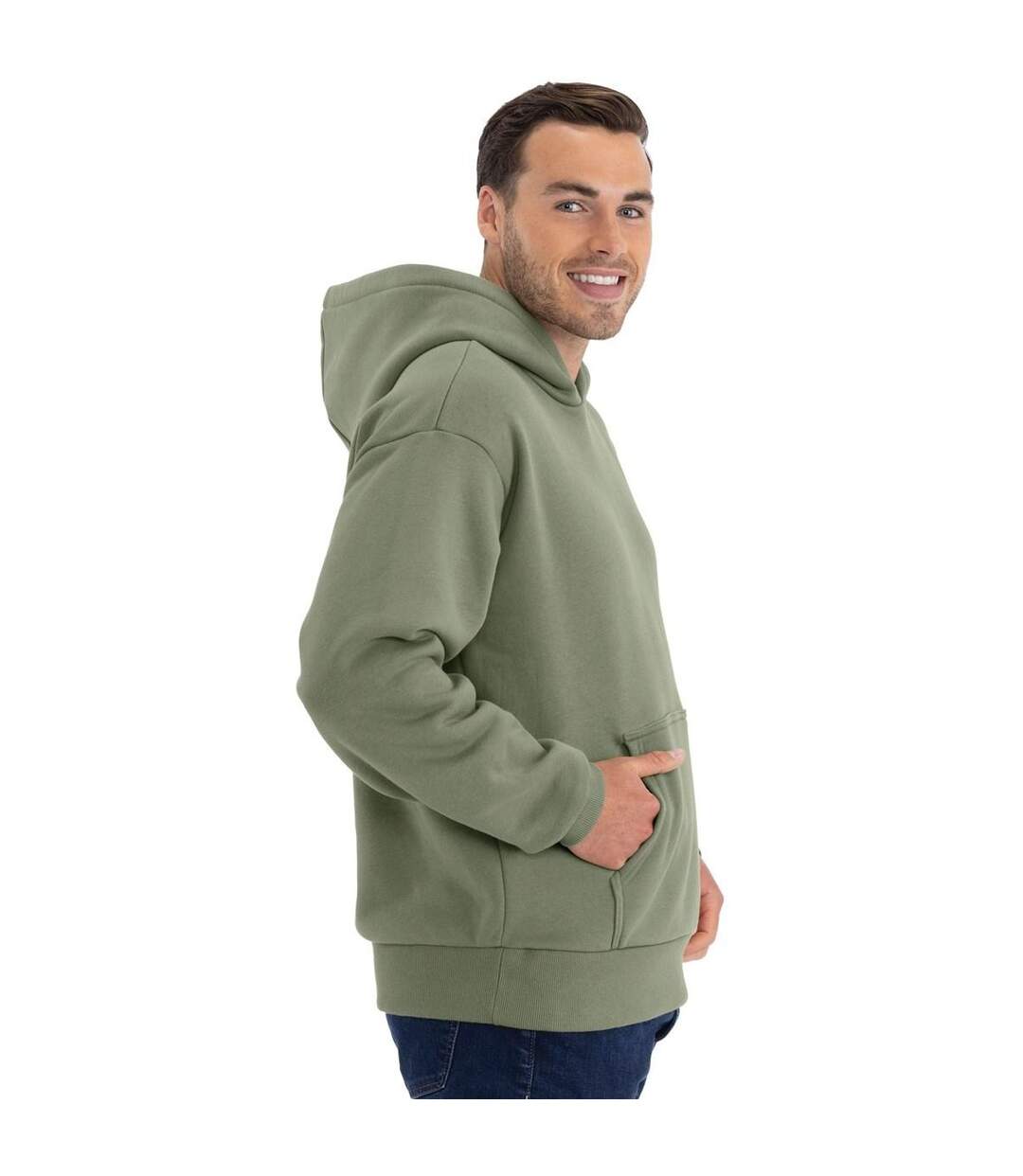 Sweat À Capuche Adulte Vert Kaki Clair Next Level Apparel-1