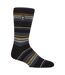 Mens Thermal Patterned Brushed Socks with Stripes for Winter-1