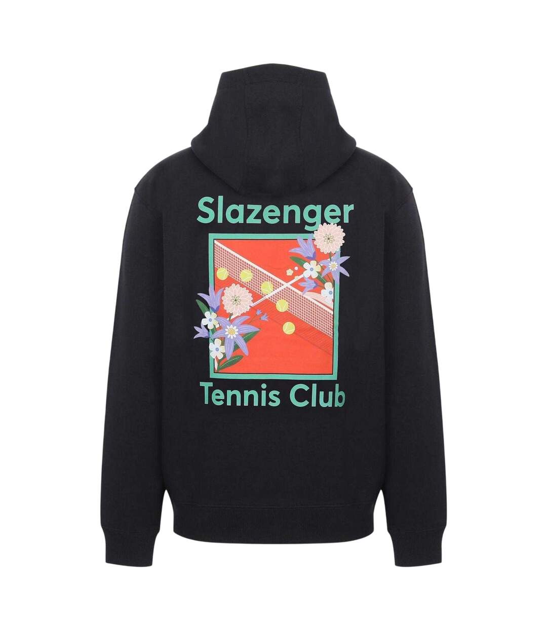 Mens Tennis Club Hoodie Black Slazenger-2
