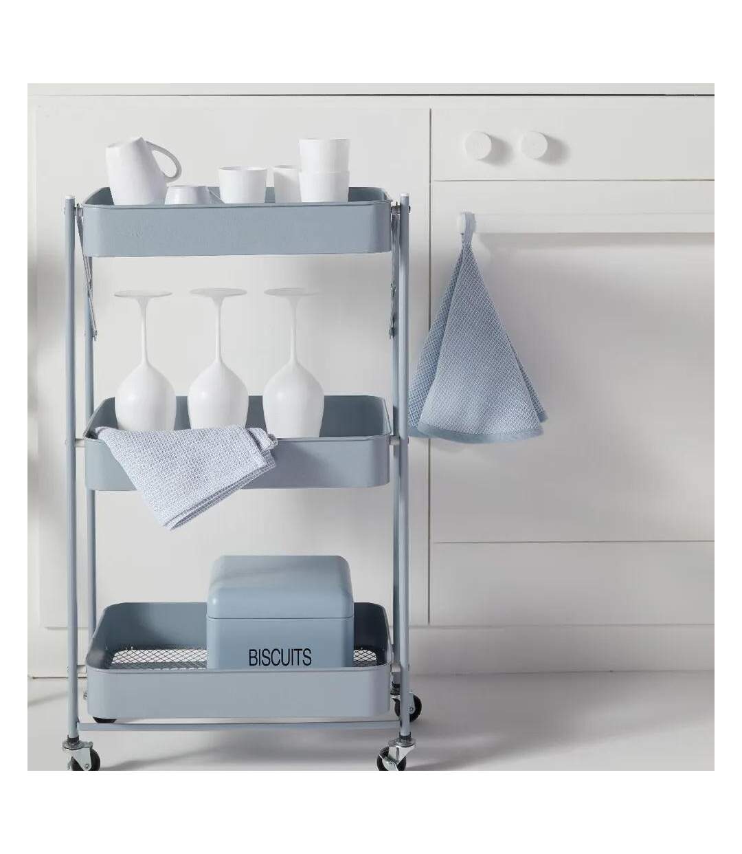 Torchon bleu/blanc 60cm-2