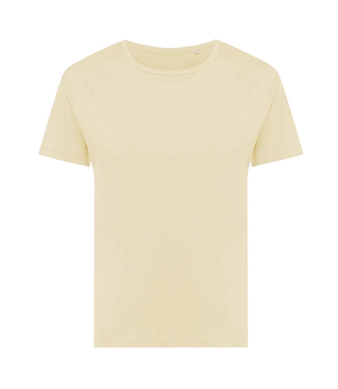 Womens/ladies yala recycled cotton lightweight t-shirt yellow cream Iqoniq-1