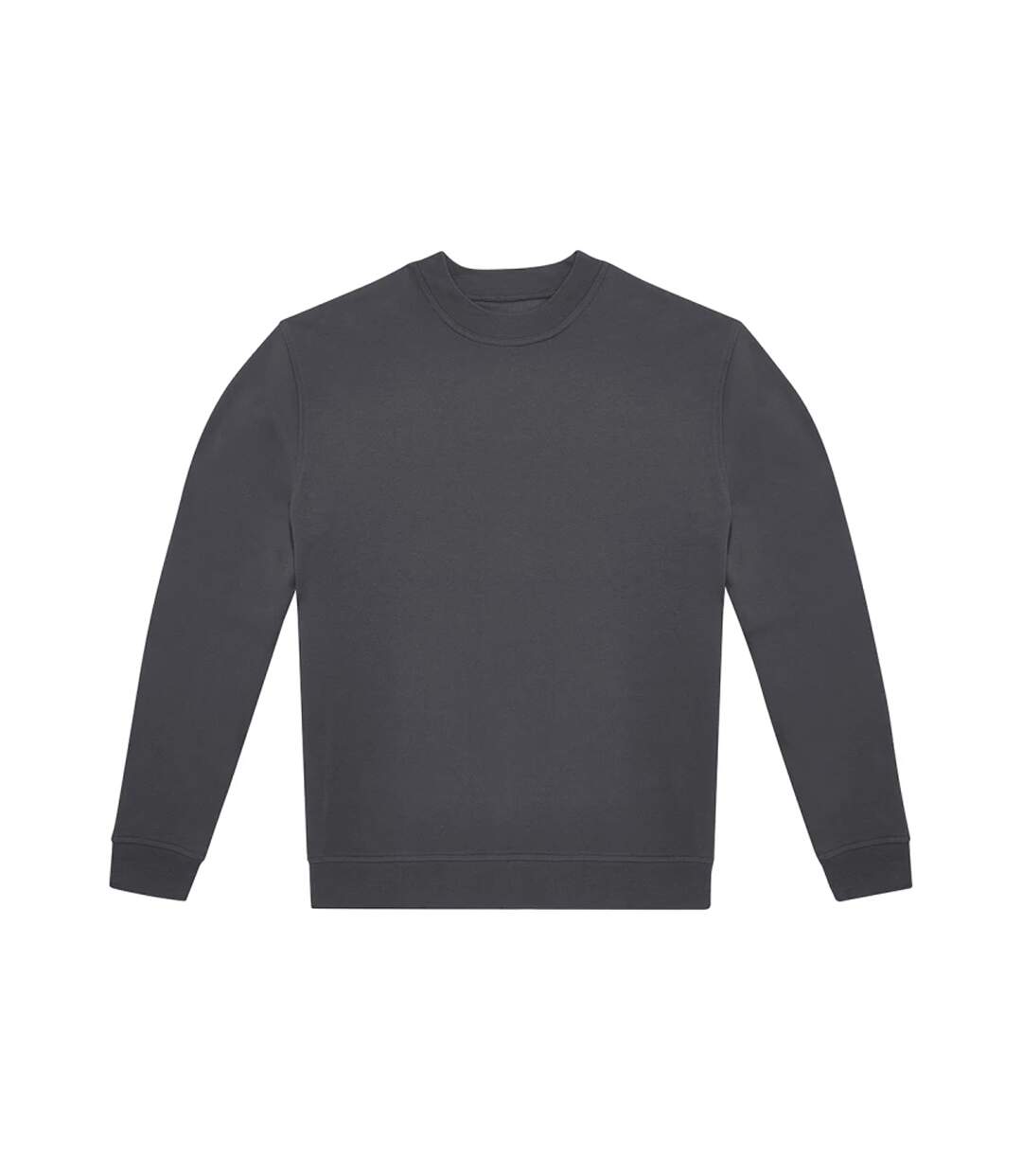 Unisex Adult Id.332 Crew Neck Sweatshirt Dark Grey B&C-1