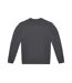 Unisex Adult Id.332 Crew Neck Sweatshirt Dark Grey B&C-1