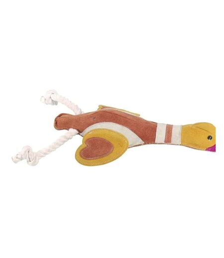 Quackers the duck suede dog toy one size multicoloured Benji & Flo