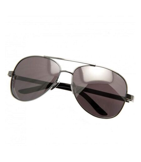Wales RU Unisex Adult Aviator Sunglasses (Black/Silver) (One Size) - UTTA8802