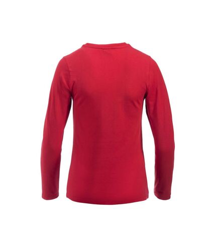 Clique Womens/Ladies Carolina Long-Sleeved T-Shirt (Red) - UTUB831