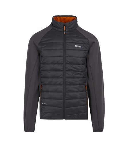 Veste hybride clumber homme cendre / orange sombre Regatta