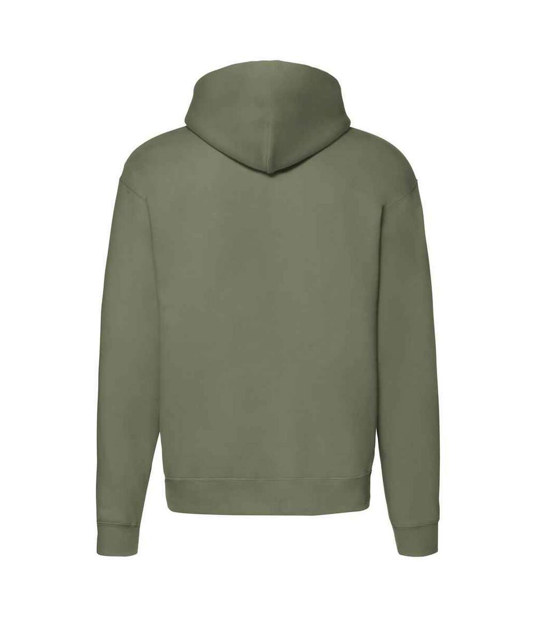 Unisex adult premium full zip hoodie classic olive Fruit of the Loom-2