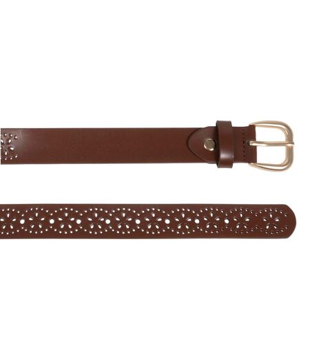 Isotoner Ceinture femme ajourée largeur 2,8 cm