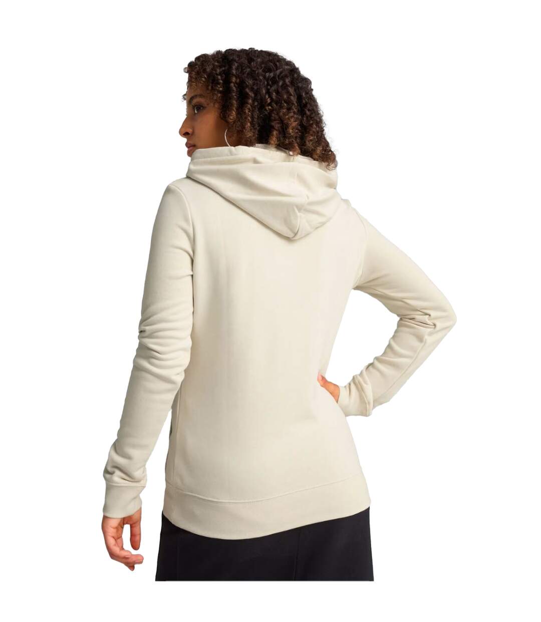 Sweat À Capuche Style Logo Ess No.1 Femme Beige Puma-4