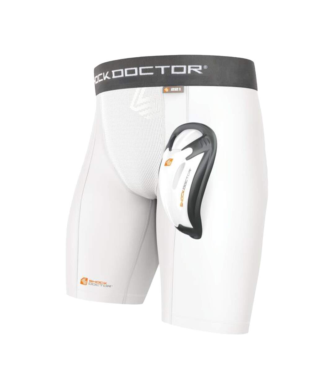 Core compression shorts white Shock Doctor-1