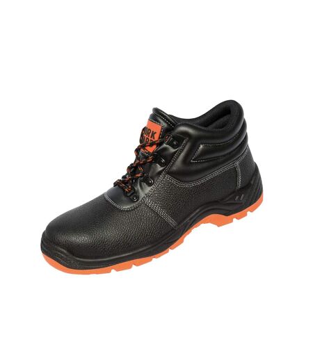 Bottines De Sécurité Defence Homme Noir Orange WORK-GUARD By Result