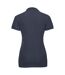 Womens/ladies pique stretch polo shirt french navy Russell