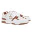 Mens Court Cage Leather Trainers White Brown Lacoste-4