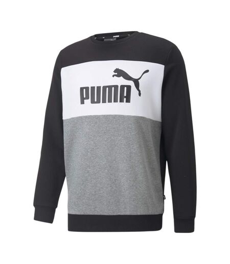 Sweat Noir/Blanc/Gris Homme Puma Colorblock