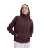 Sweat Uni À Col Montant Zippé Jean Femme Marron Trespass-4