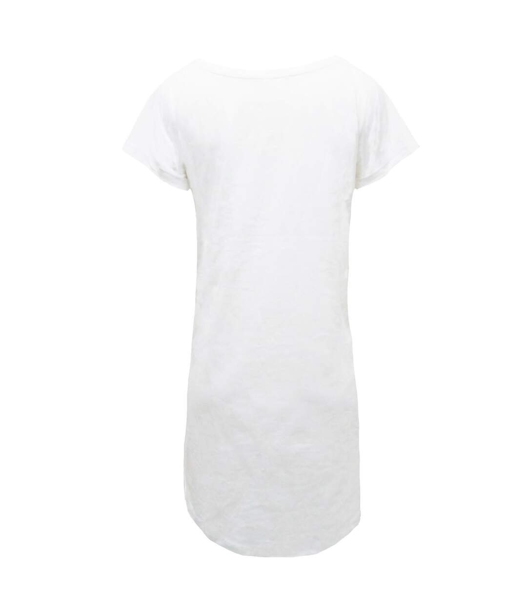 Robe T-shirt Femme Blanc Mantis-3