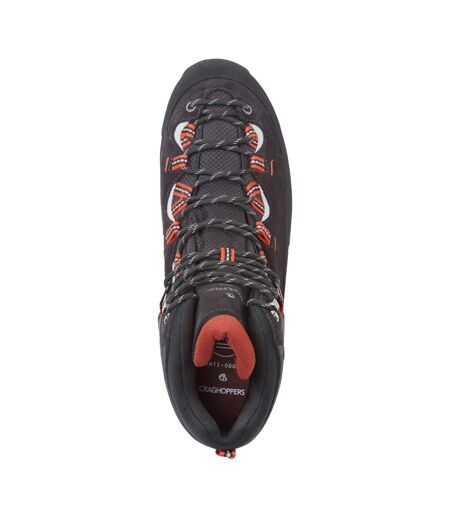 Unisex Adult Dura Pro Suede Hiking Boots Black Pepper Sienna Red Craghoppers