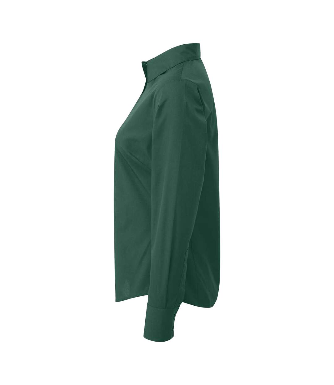 Womens/ladies Long-sleeved Shirt Bottle Green Premier-3
