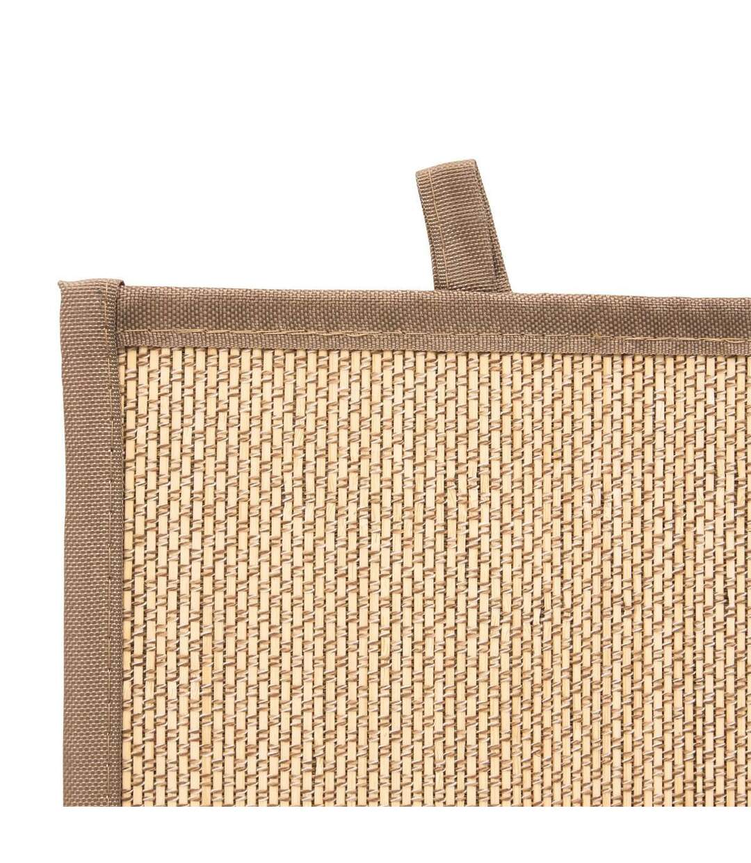 Tapis de Salle de Bain en Bambou Stemy 50x80cm Beige-4
