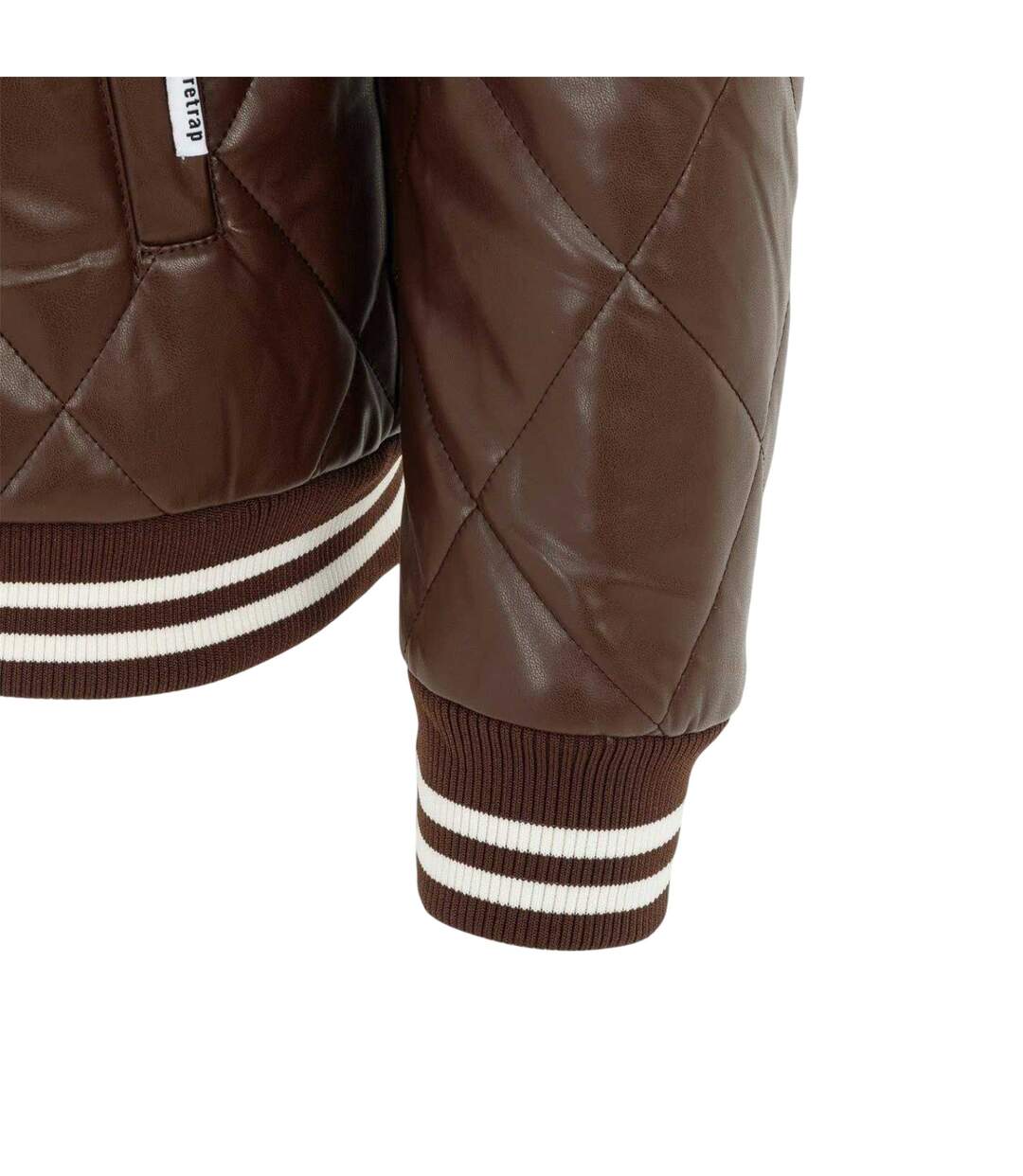 Mens Snap Bomber Jacket Coffee Firetrap-4