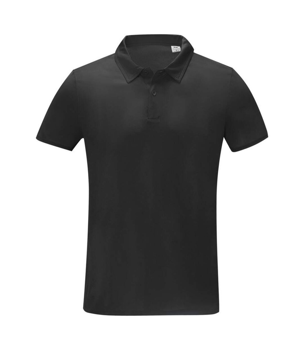 Elevate Essentials Mens Deimos Cool Fit Polo Shirt (Solid Black)