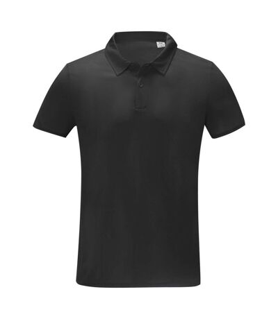 Elevate Essentials Mens Deimos Cool Fit Polo Shirt (Solid Black)
