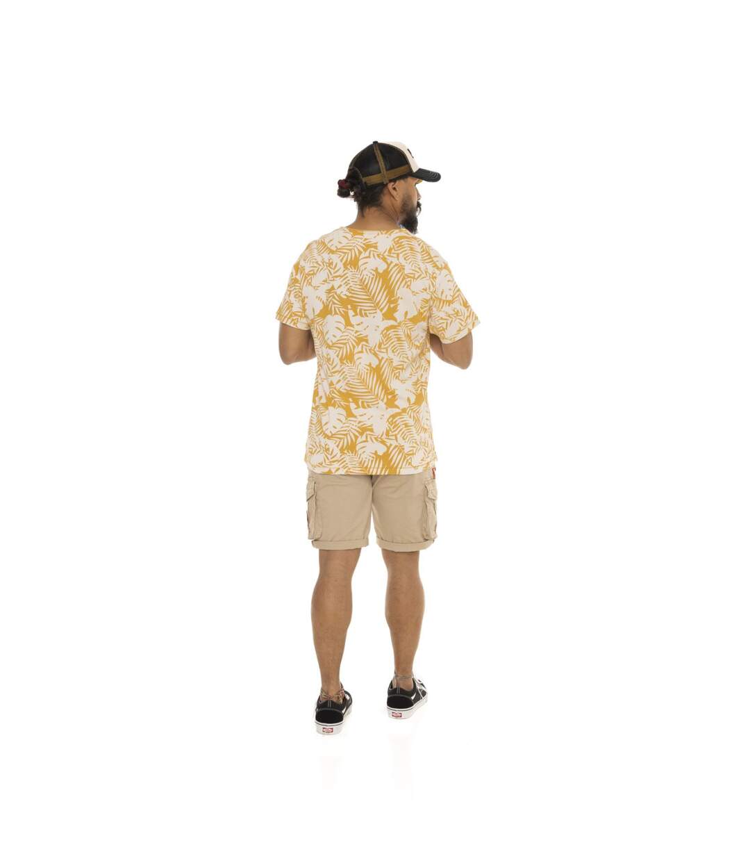 T-shirt jersey slub print devant all over feuillage Vondutch-4