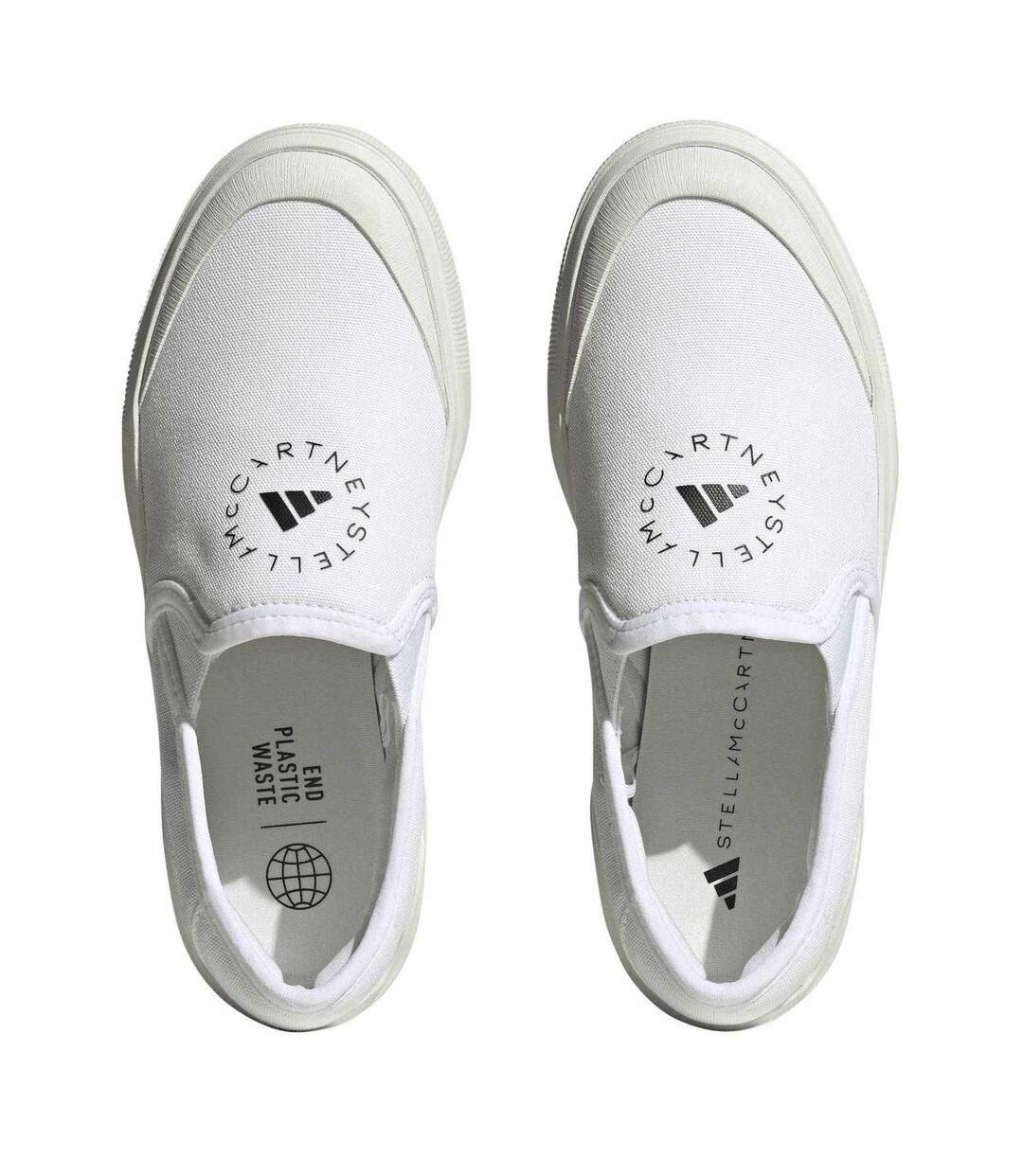 Mens Stella Mccartney Canvas Low Shoes White Adidas-4
