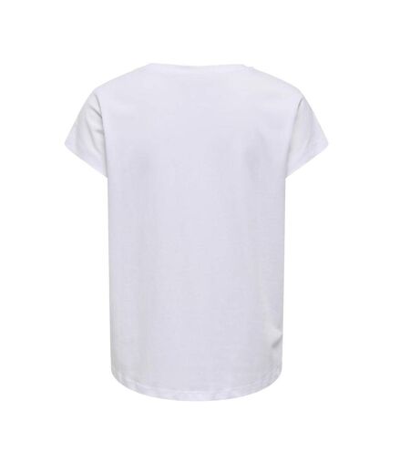 T-Shirt blanc femme only play save loose