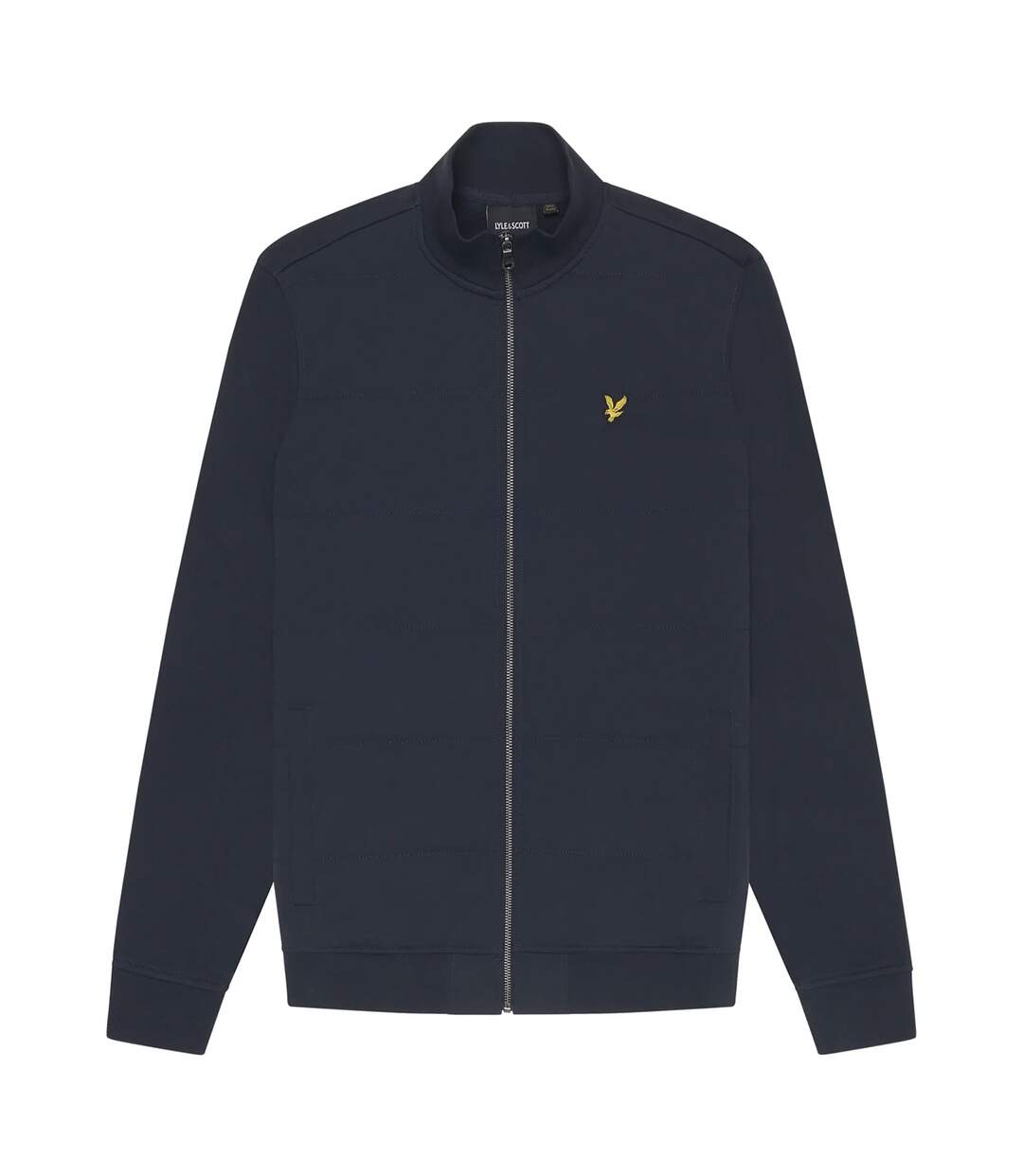 Mens baffled stitching track jacket dark navy Lyle & Scott