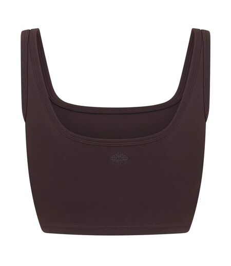 Womens/ladies Jersey Sports Bra Chocolate Couture