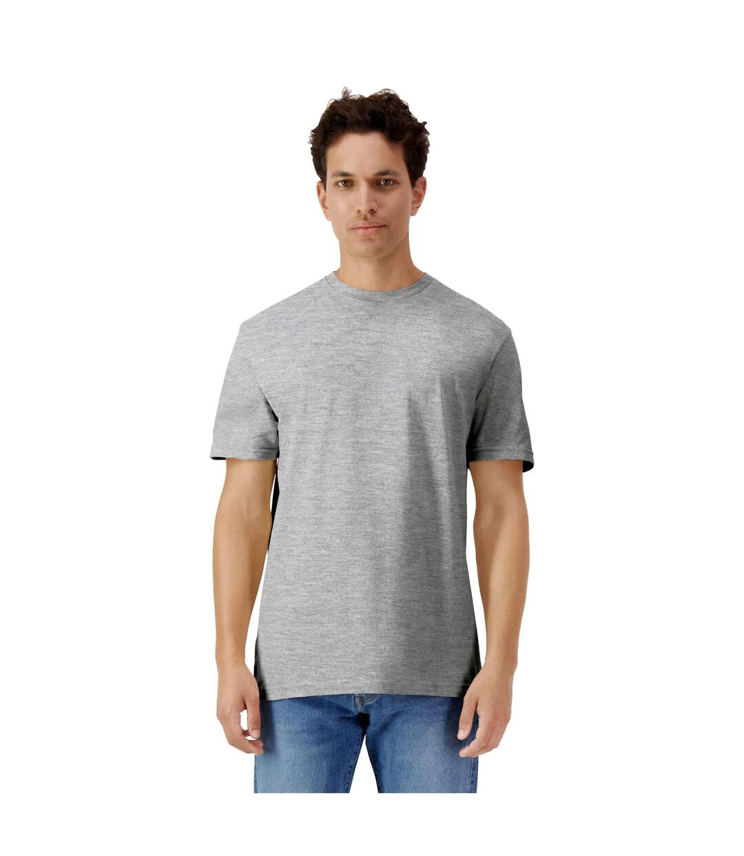 T-shirt Adulte Gris Chiné Gildan-2