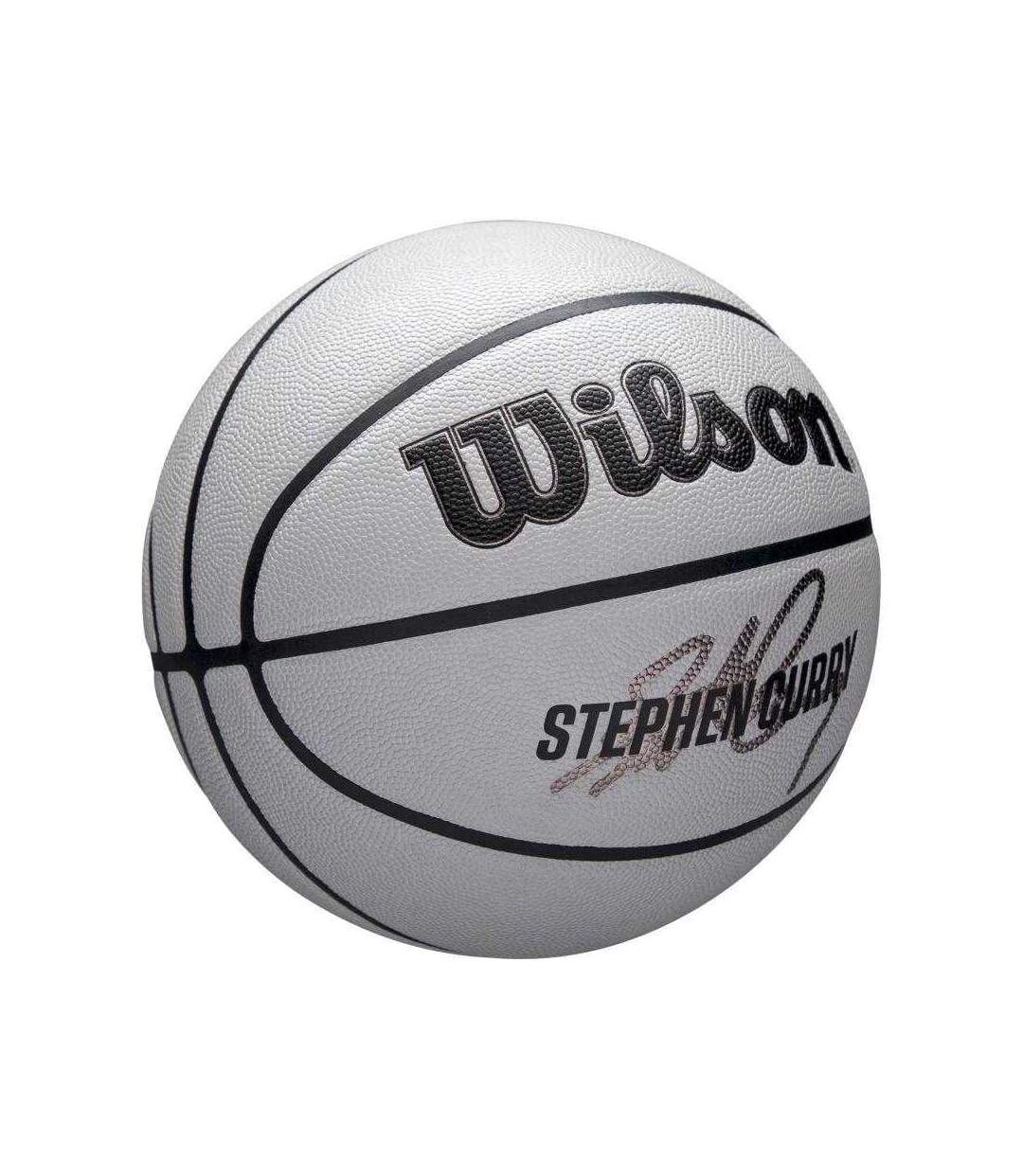 Ballon De Basket Motif/style Nba Curry Taille 7 Gris Wilson-4