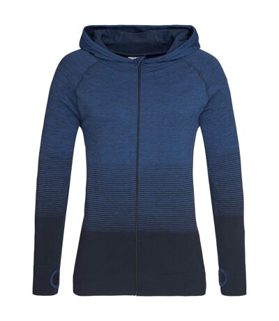 Stedman Womens/Ladies Active Seamless Raglan Jacket (Blue Transition)