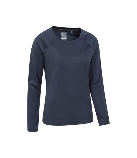 Womens/ladies Endurance Long-sleeved Top Navy Mountain Warehouse